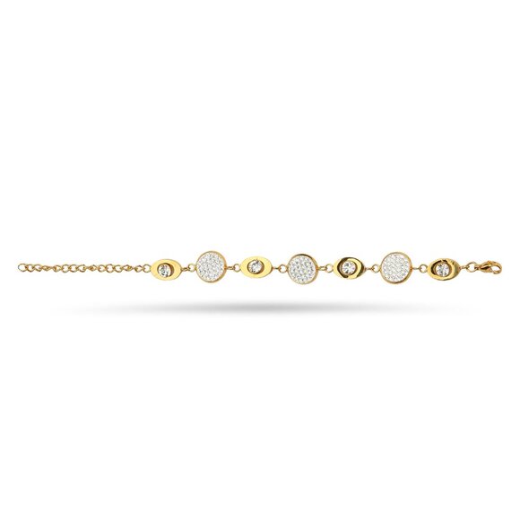 Elegant Gold-Stone Gold-Tone Bracelet - Picture 2 of 2